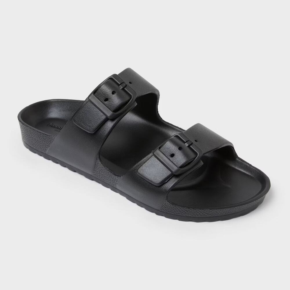 Men's Carson Two Band Sandals - Goodfellow & Co - Black